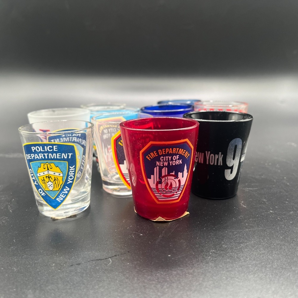 New‎ York City Vintage Shot Glasses Lot of 10